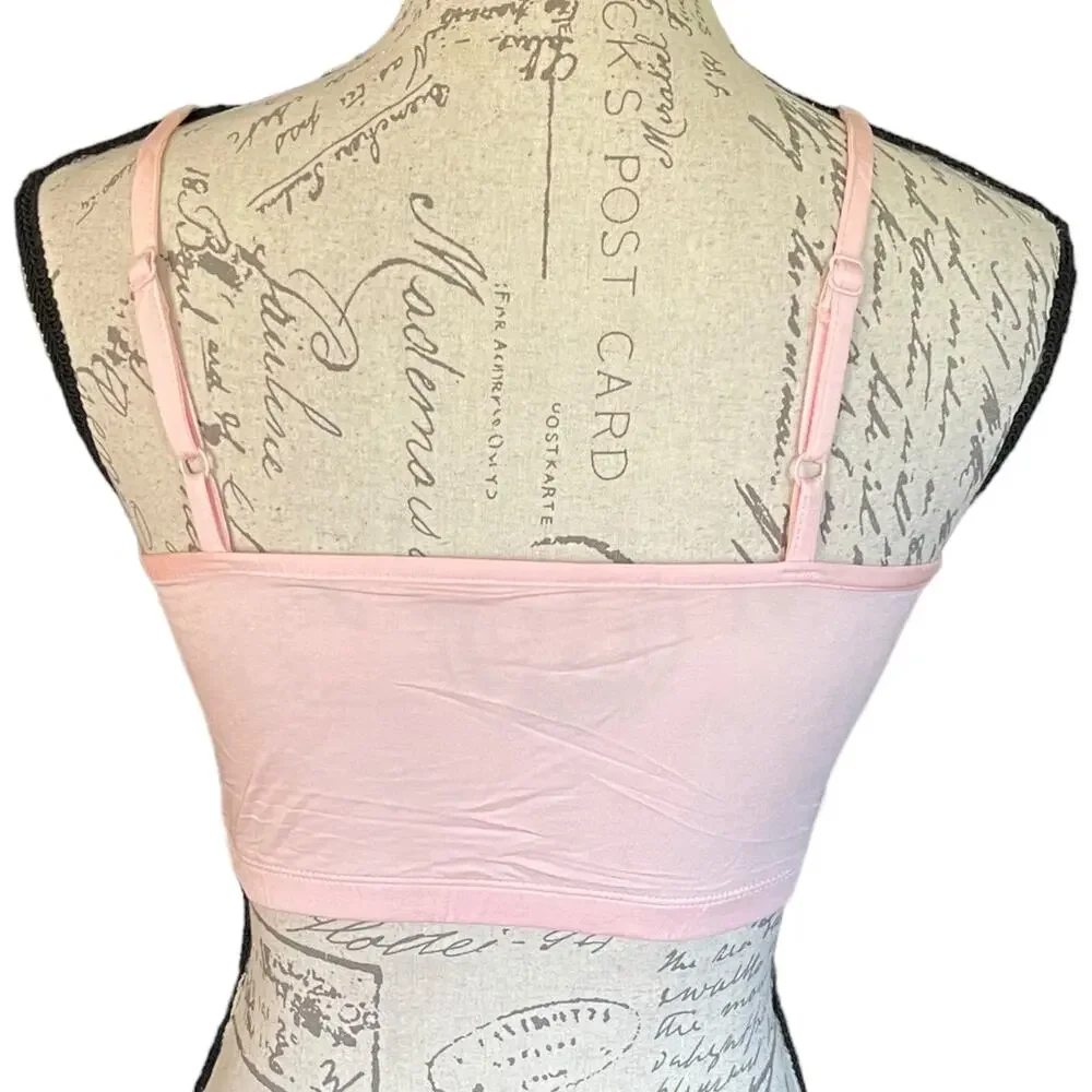 Pink Girls Crop Top Tank Size X-Large